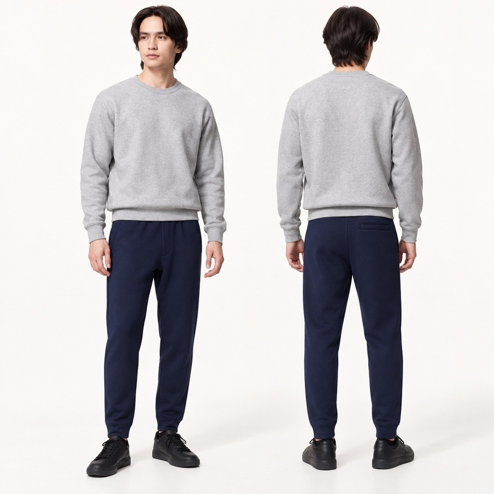 Uniqlo Mens Medium Navy Blue Ultra Stretch Dry Sweatpants Active Joggers Lounge